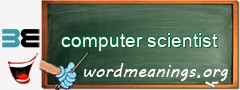 WordMeaning blackboard for computer scientist